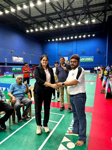 Dr. Shwetha Rao Warke was invited as a special guest of honor at Yonex Sunrise Thane , Thane Badminton Academy