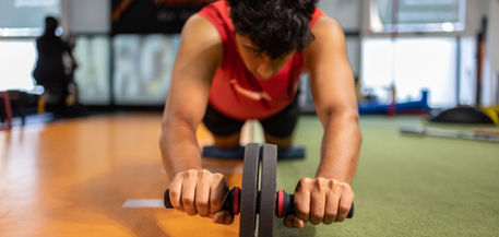 an athlete doing strength training