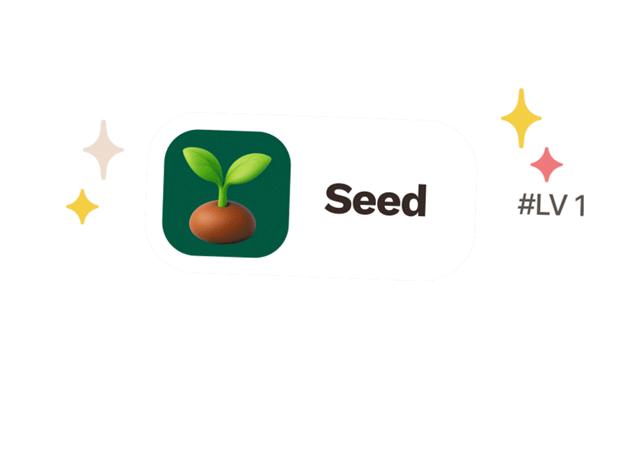 Animated level-up celebration in Cochi app showing user progress
