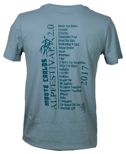 T-Shirt Männer blaugrau