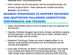 Leaving Certificate LCVP Notes: Designing A Fitness Plan