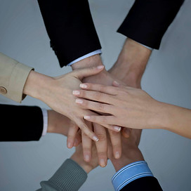 Teamwork Hands Together