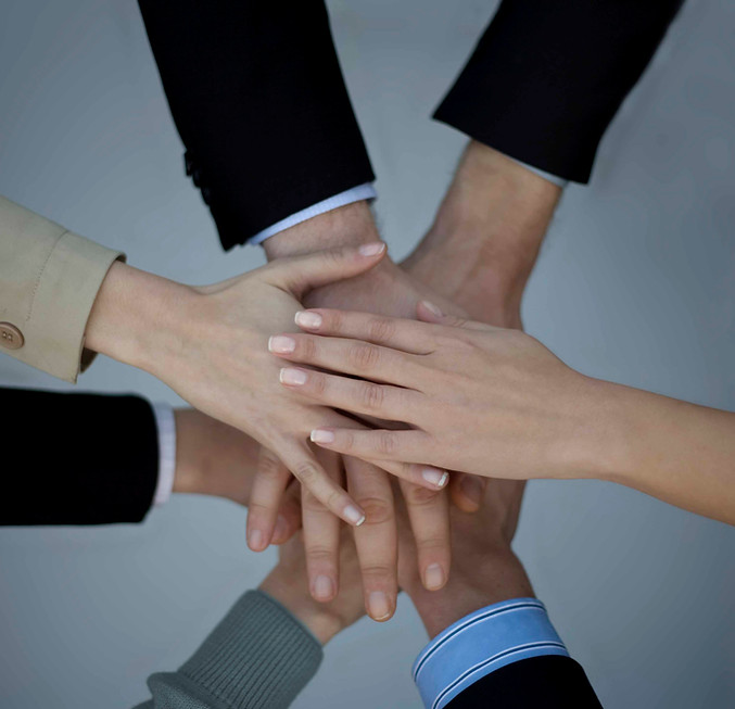 Teamwork Hands Together