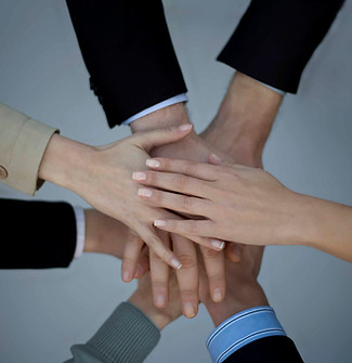 Teamwork Hands Together