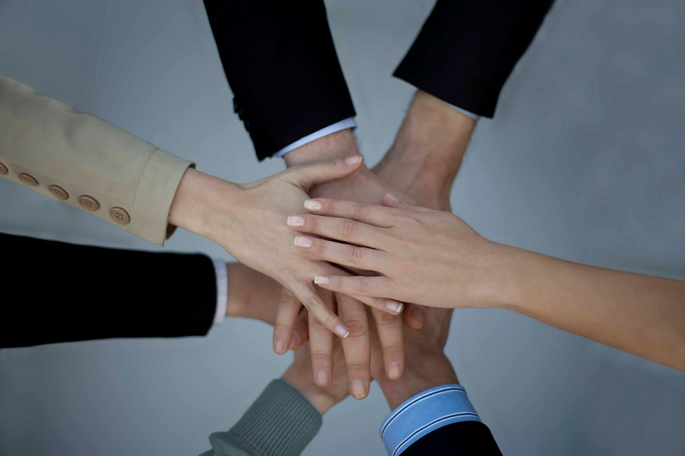 Teamwork Hands Together