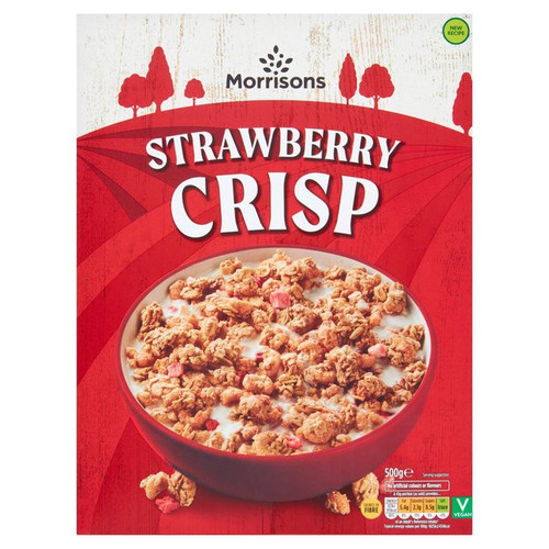 Morrisons Strawberry Crisp Cereal 500g ChoiceGoods