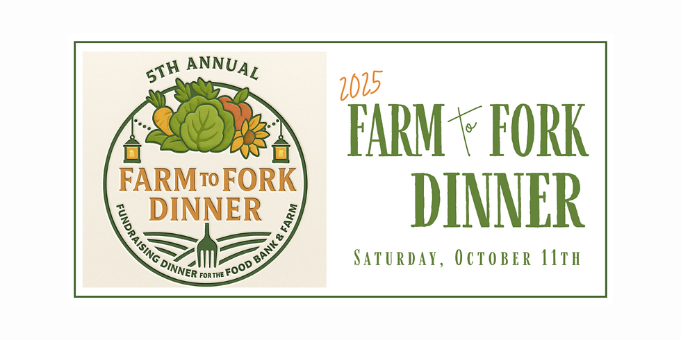 OVFO Food Bank Farm-To-Fork Dinner - Limited Seats