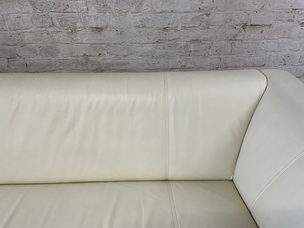 Miniaturbild: Rolf Benz 322 3-Sitzer Sofa aus Leder in Creme
