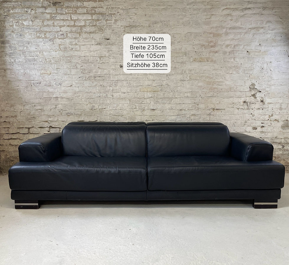 Miniaturbild: Ewald Schillig Dreisitzer Sofa aus Leder Modell Santos