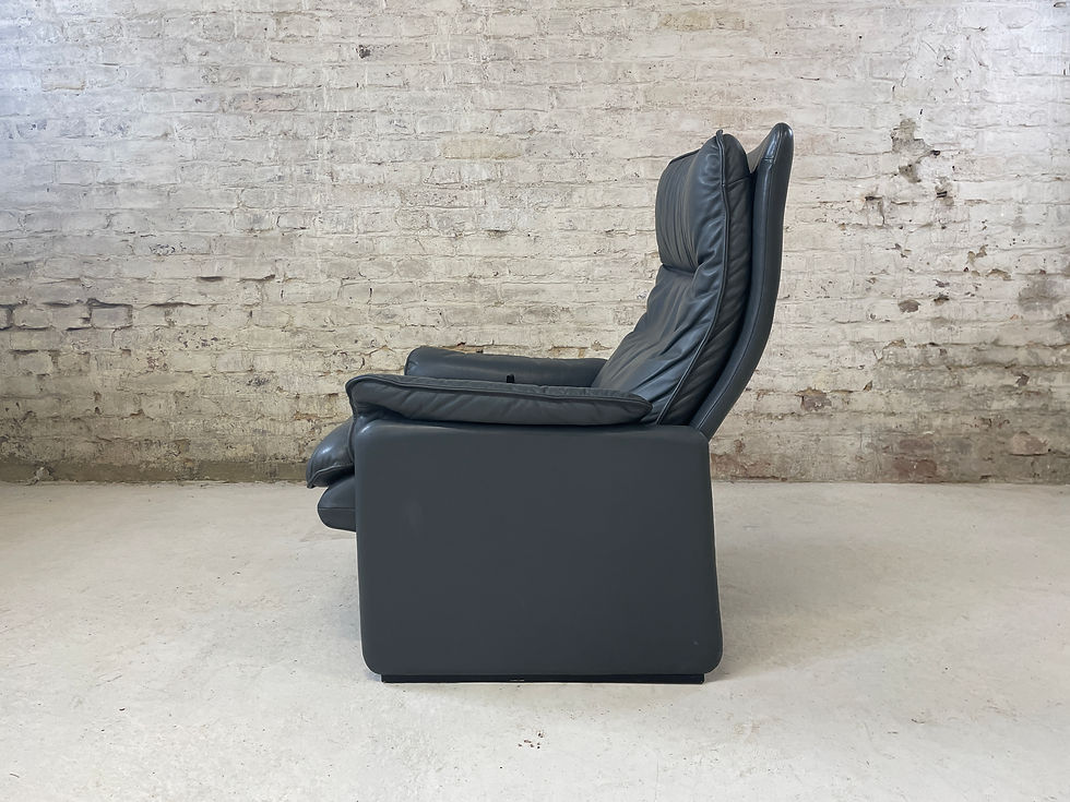Miniaturbild: De Sede DS 61 Sessel aus Leder in Grau