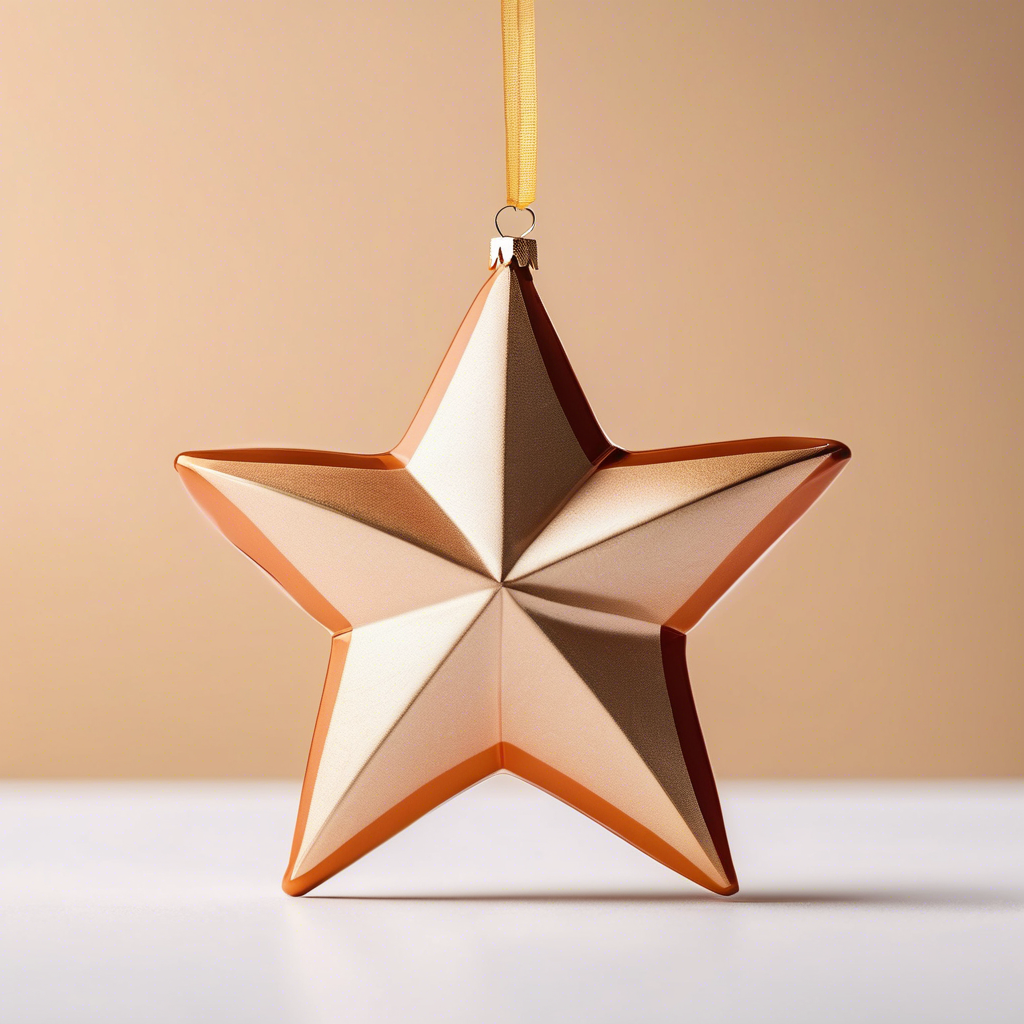 Estrela Brilhante 3D