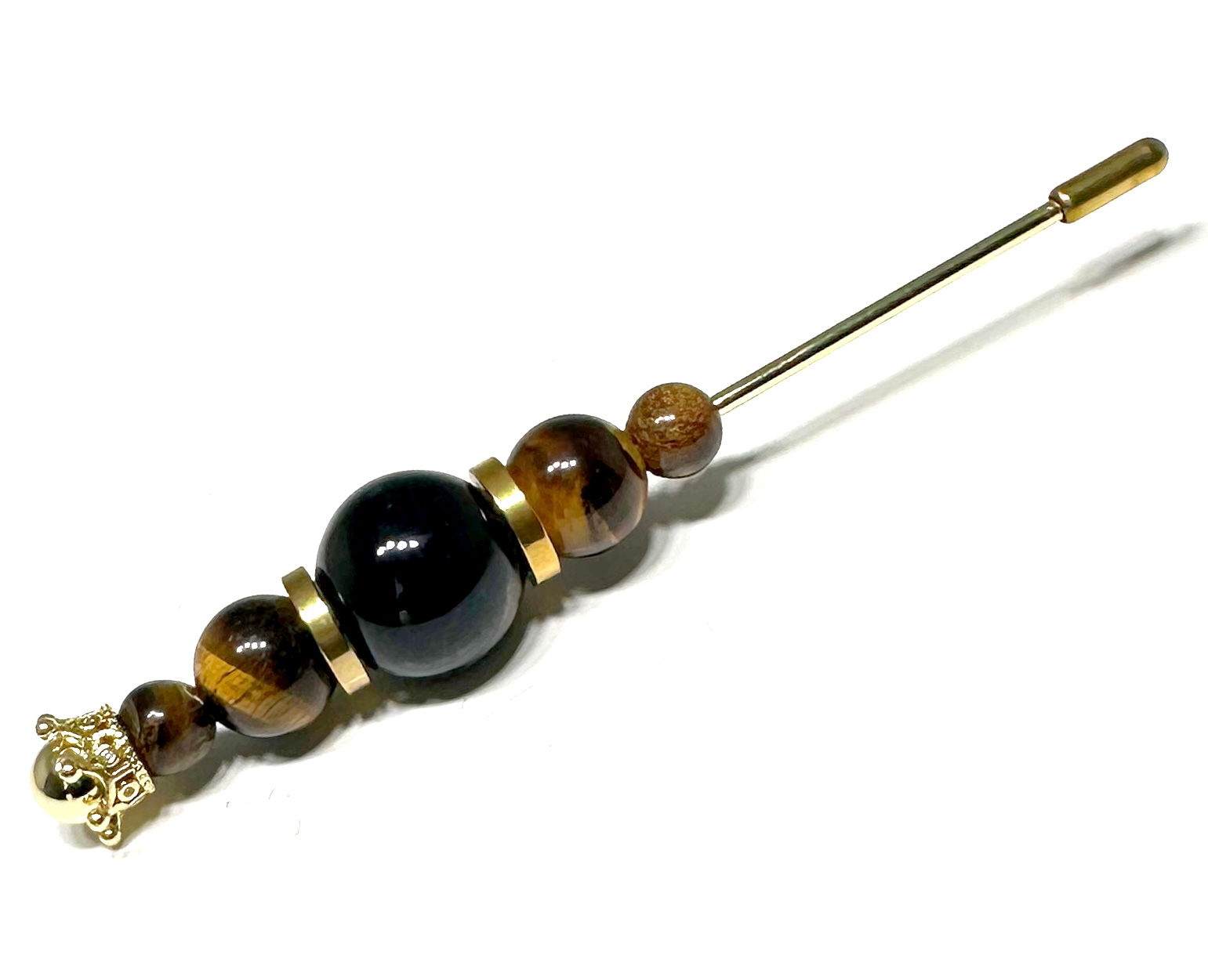 Tiger Eye Cigar Nubber(Gold)