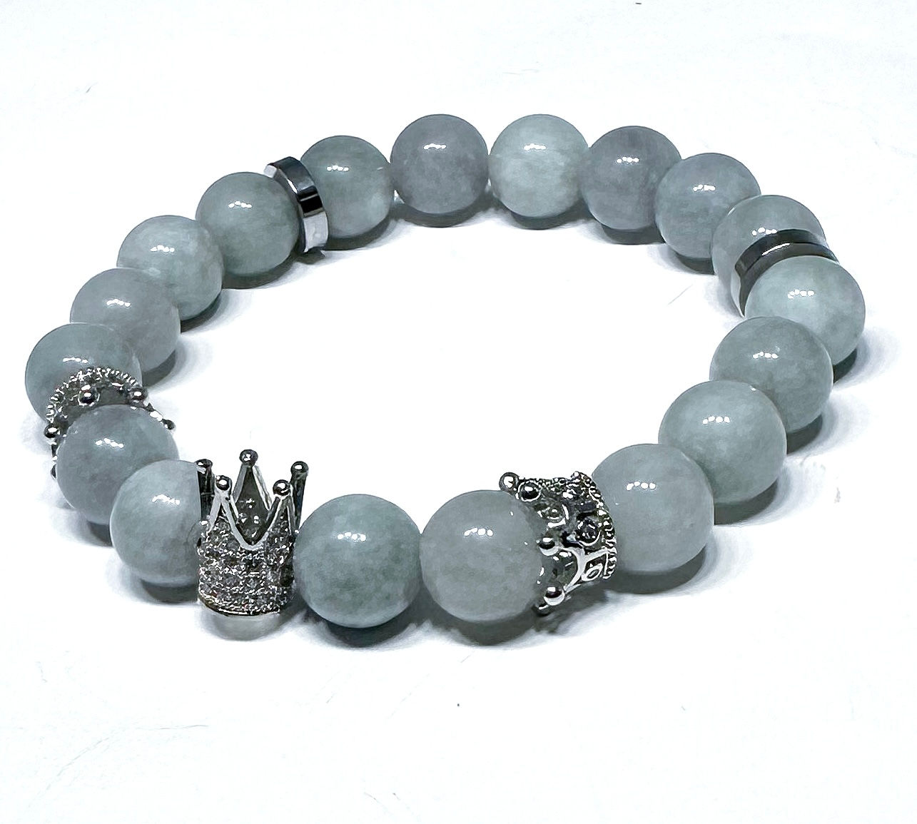 Smoke Grey Agate Bracelet