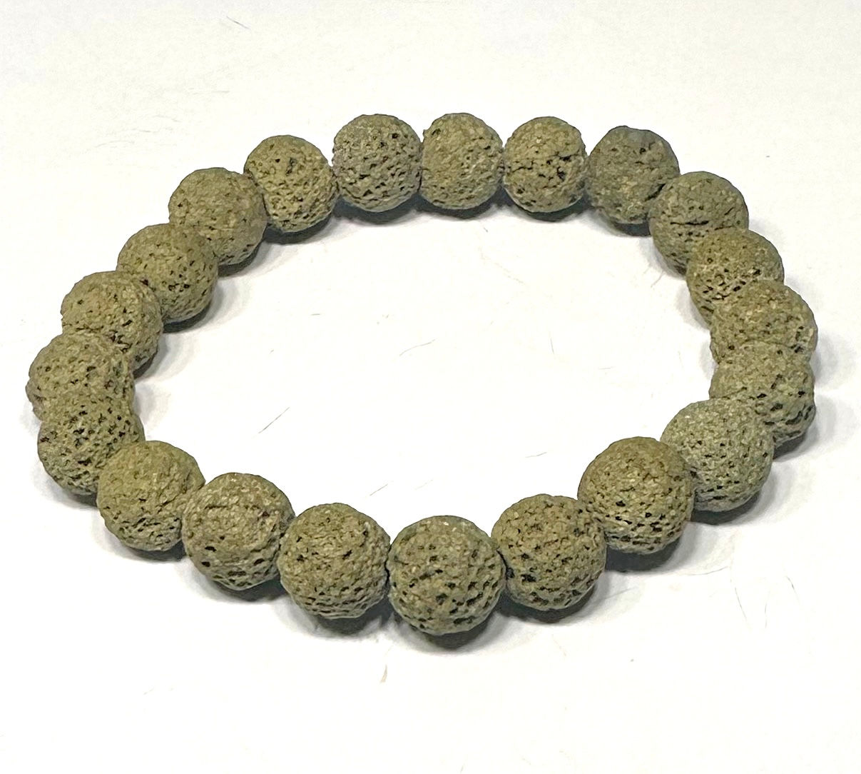 Green Lava Rock Bracelet