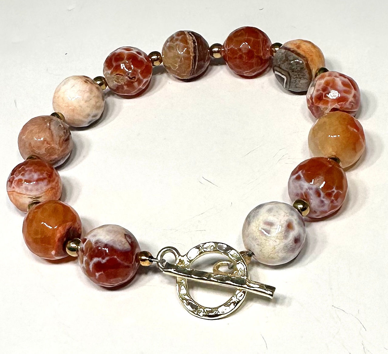 Rust Agate Bracelet