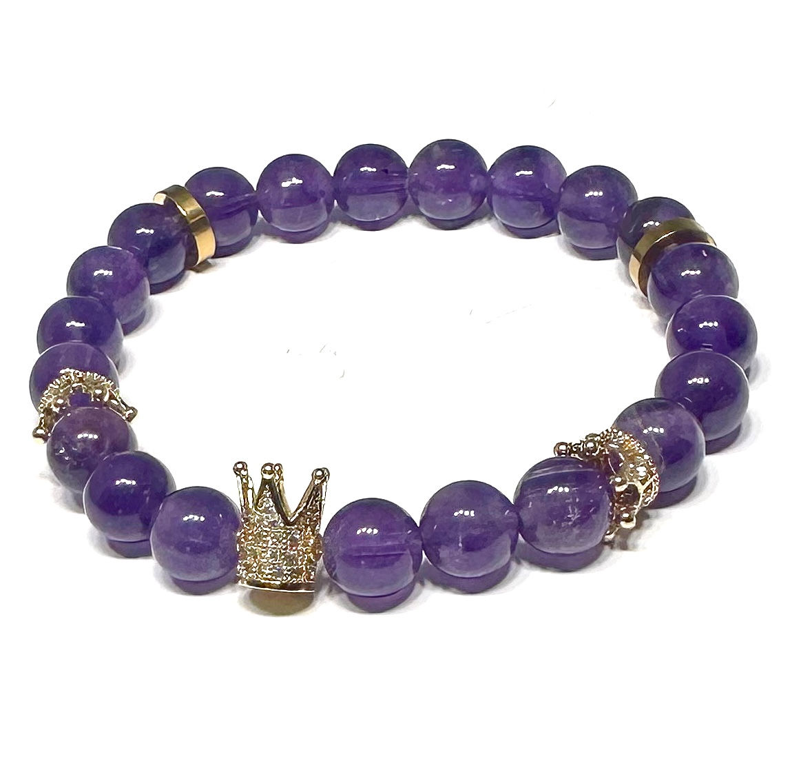 Amethyst Crown Bracelet
