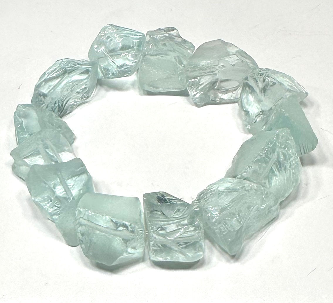 Aquamarine Raw Crystal Bracelet