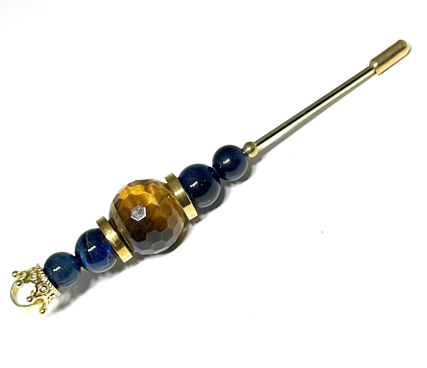 Blue/Brown Tiger Eye Cigar Nubber