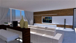 apto modelo - sala de tv