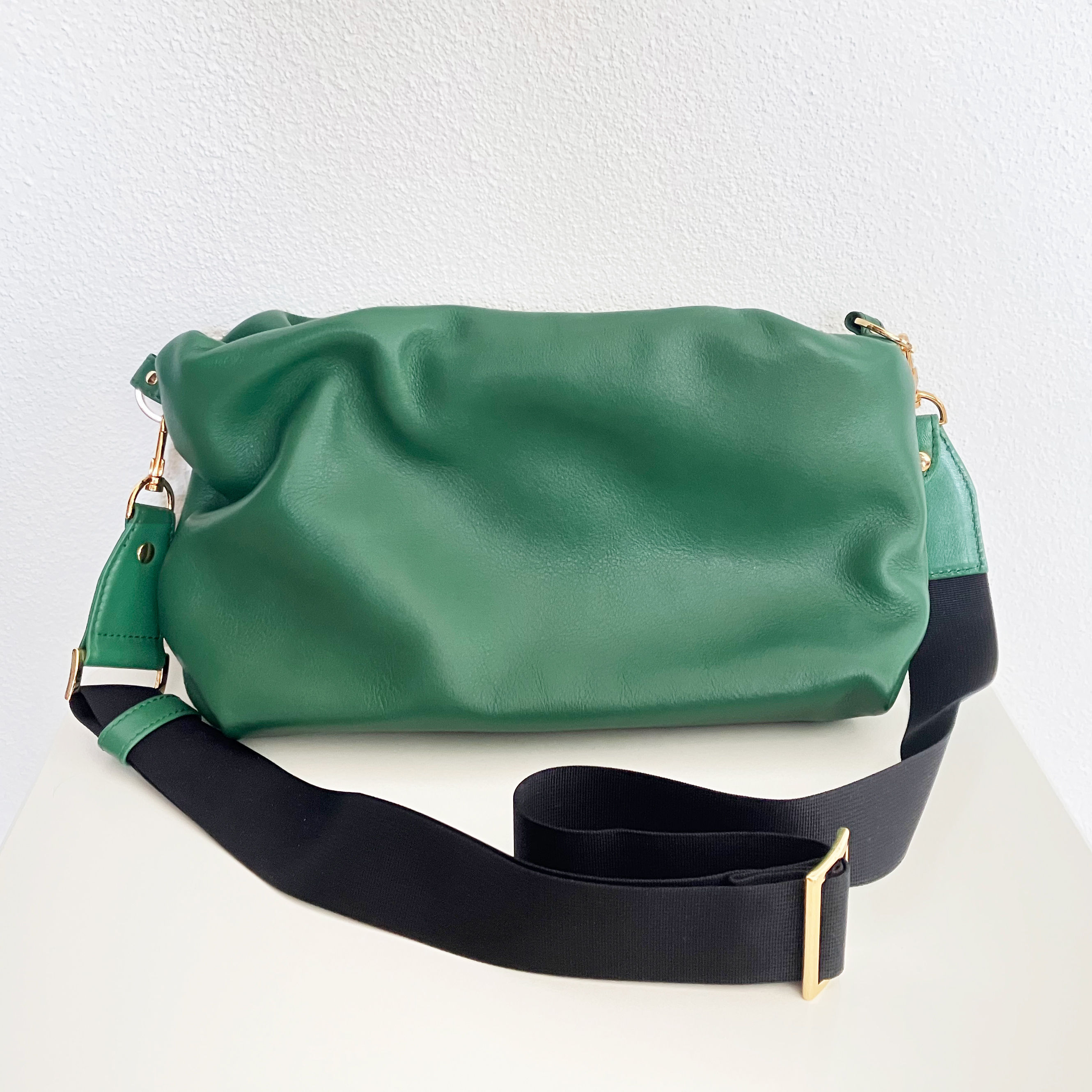 Weiche Ledertasche Grün