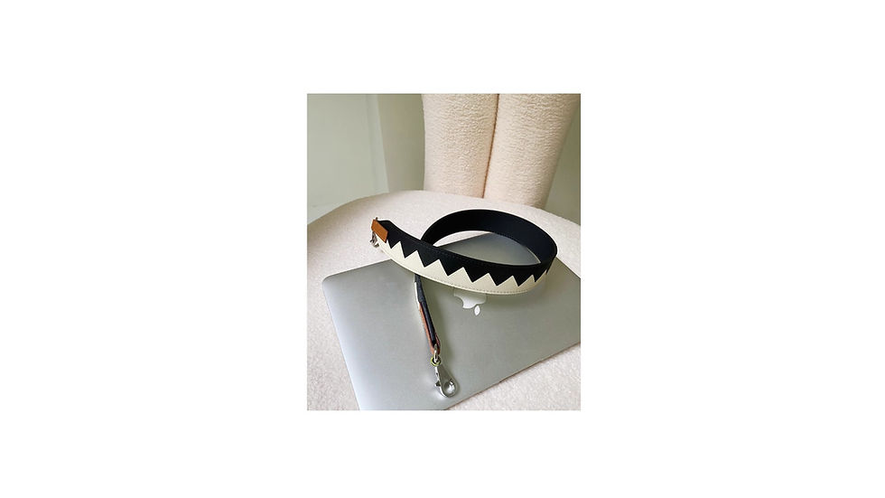 Thumbnail: Tressage Au Galop Shoulder Strap Black Craie