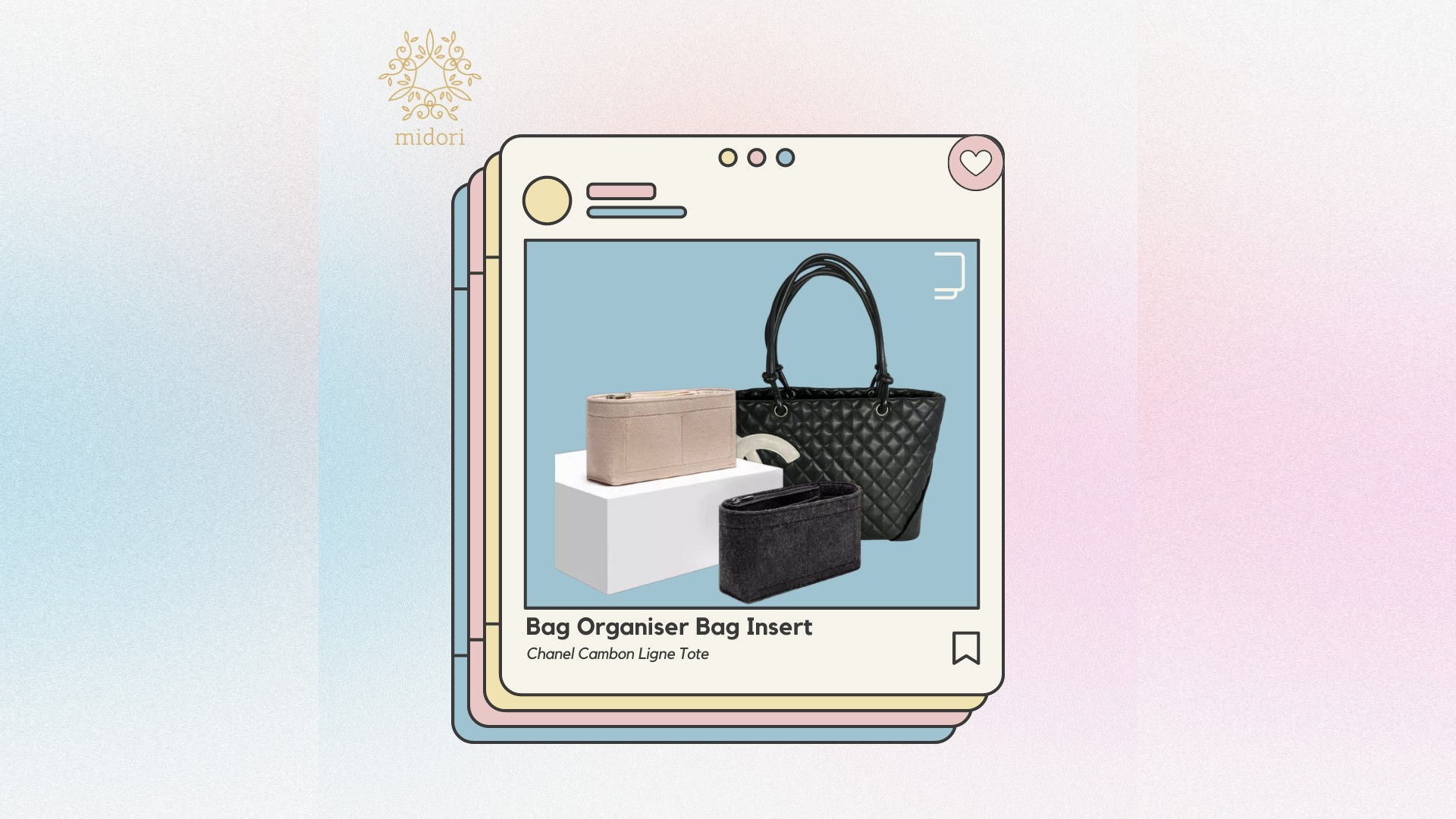 Bag Organiser Bag Insert for Chanel Cambon Ligne Tote