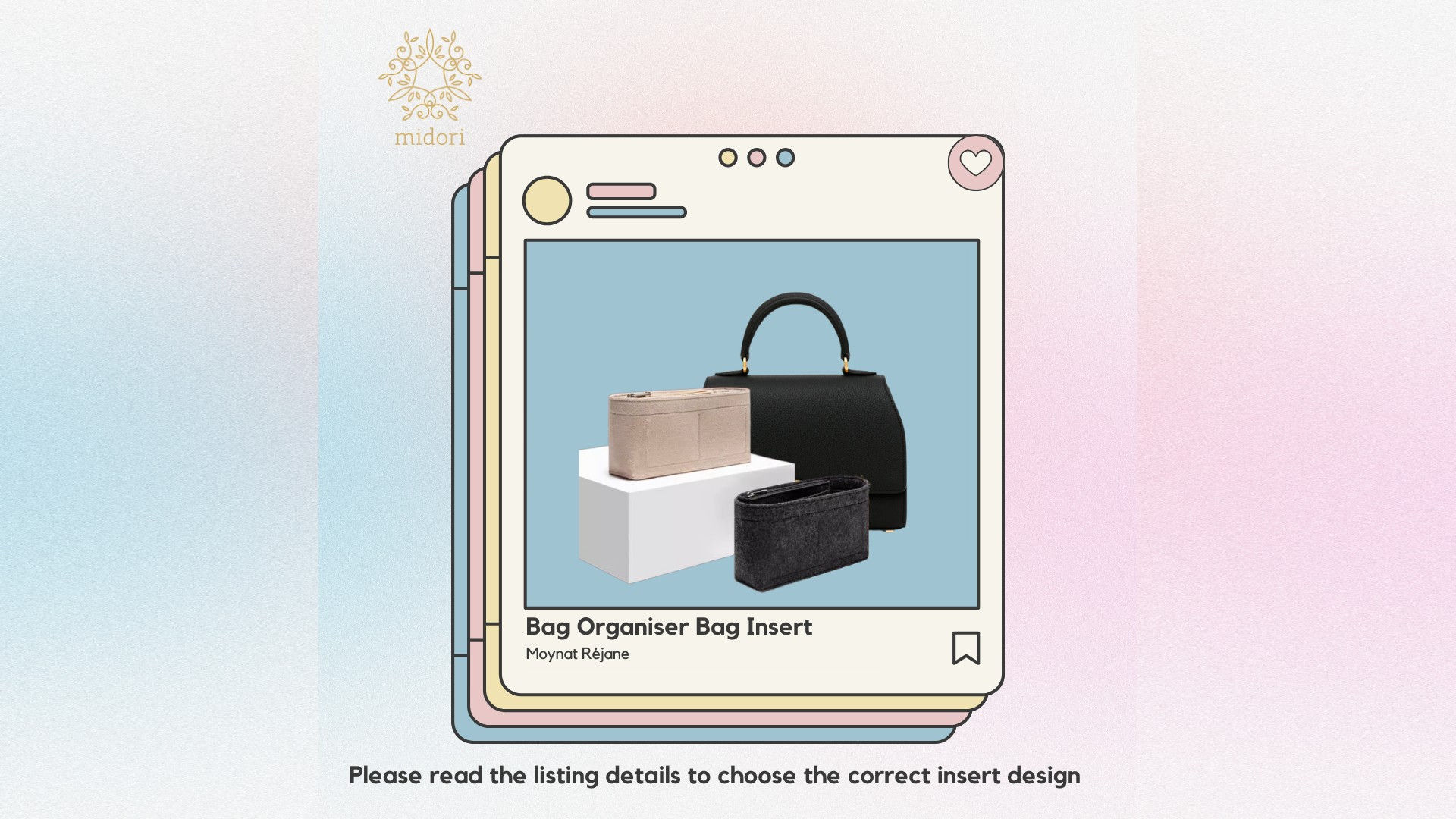 Bag Organiser Bag Insert for Moynat Réjane