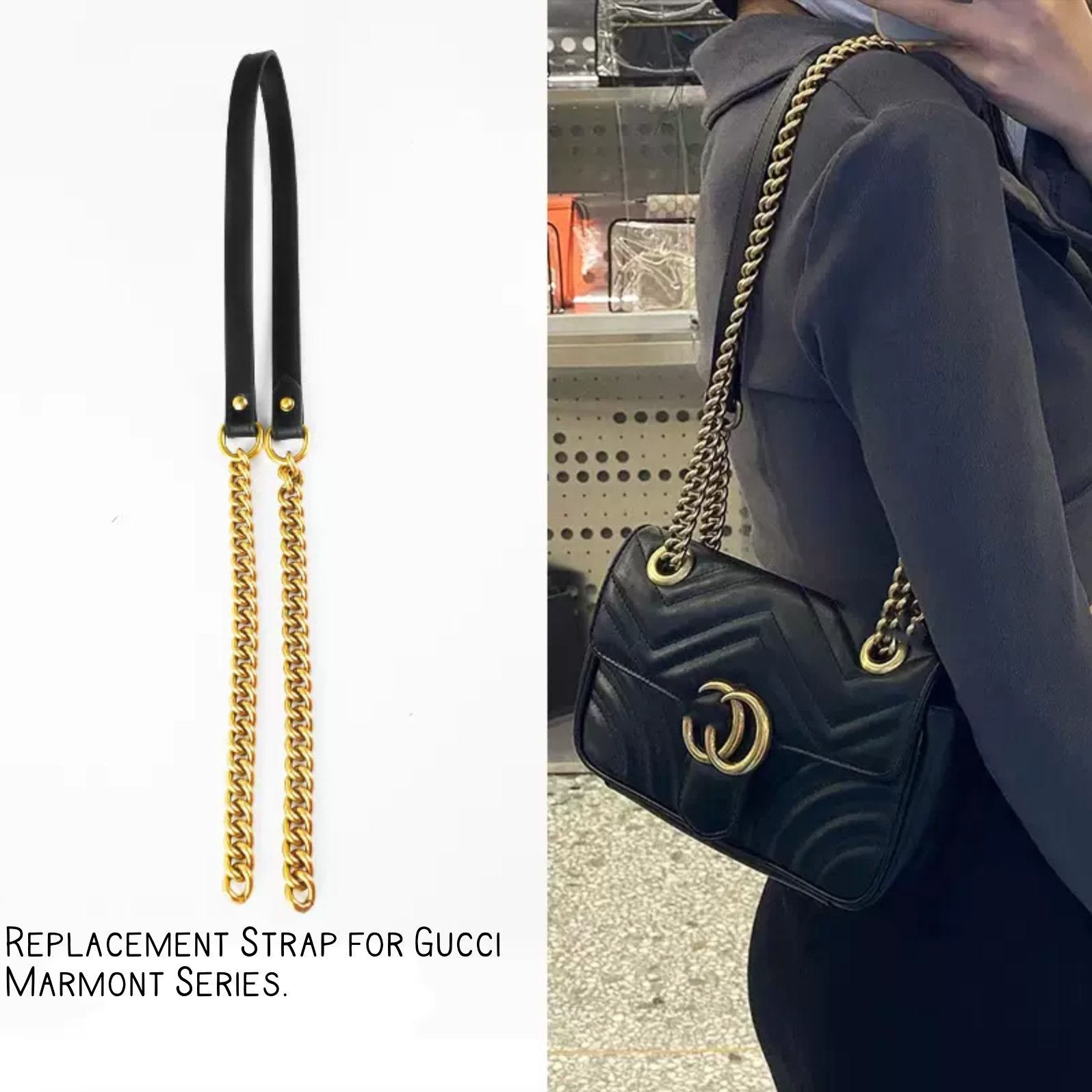 Replacement Strap for Gucci Marmont Strap