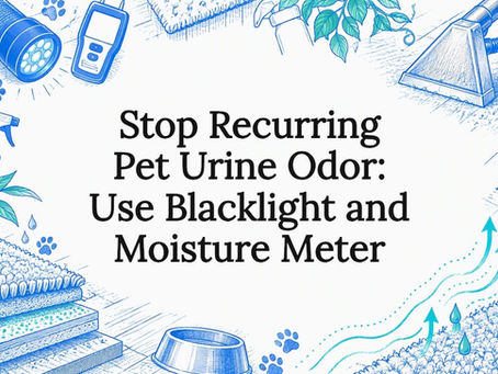 Decorative pet urine detection title card