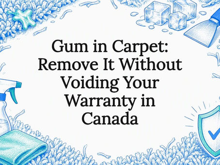Decorative gum removal title card illustration