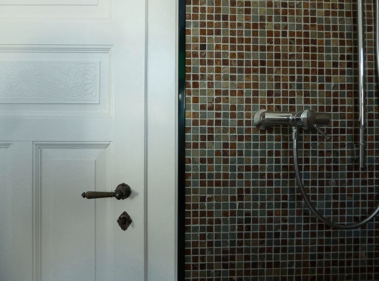 Dusche Glastrennwand