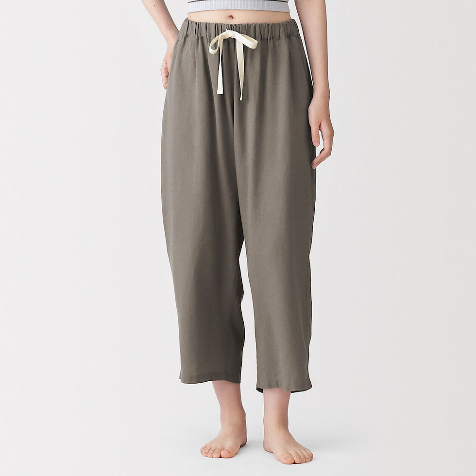 Thumbnail: Womens Cool Touch Lyocell Blend Cropped Pants