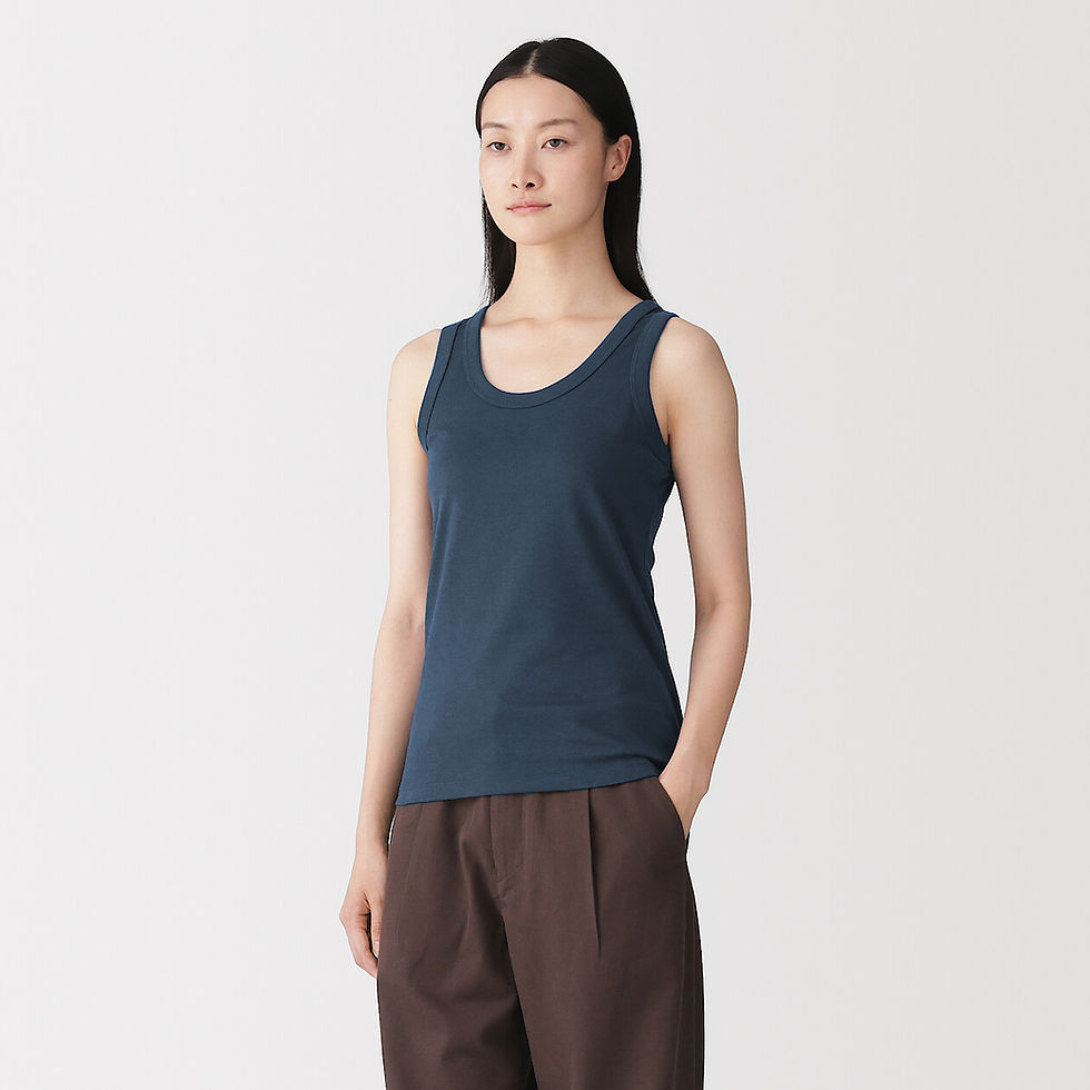 Thumbnail: LABO Womens Linen Blended Sleeveless Pull Over