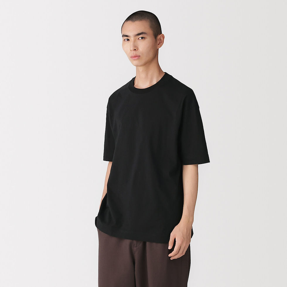 Thumbnail: LABO Mens Wakayama Knit Jersey Crew Neck Short Sleeve T-Shirt