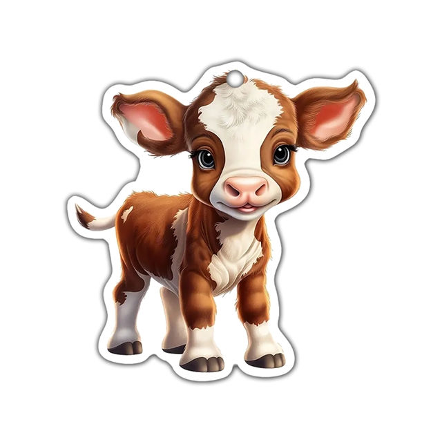 Thumbnail: ACRYLIC CUTE COW REAR VIEW MIRROR HANGER/ORNAMENT (MULTIPLE STYLES)