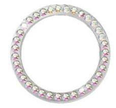 Thumbnail: DECORATIVE ADHESIVE METAL RHINESTONE RING EMBELLISHMENTS (MULTIPLE COLORS)
