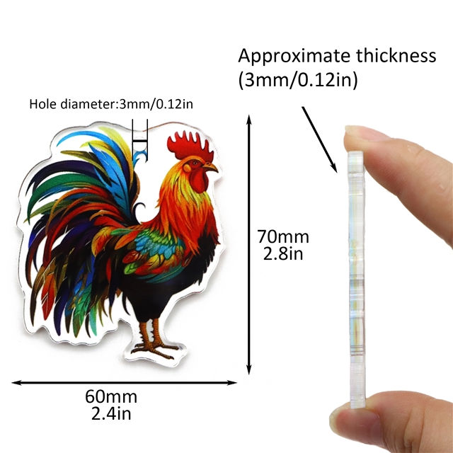 Thumbnail: ACRYLIC ANIMAL REAR VIEW MIRROR HANGER/ORNAMENT (MULTIPLE STYLES)