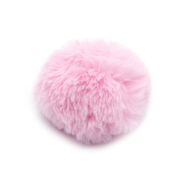 Thumbnail: POM POMS WITH LOOP APPROX. 2.5"-3" - SET OF 2 - MULTIPLE COLORS
