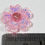 Thumbnail: 3D GLITTER TRANSPARENT FLOWER FLAT BACK ACRYLIC RESIN (MULTIPLE COLORS)