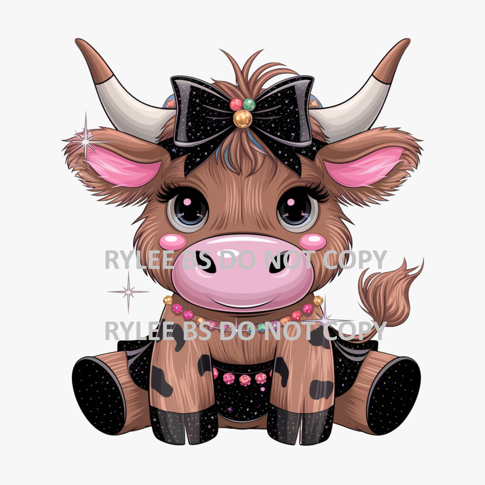 PRE-ORDER 16 OZ SINGLE SIDE COW #3 UV-DTF STICKER