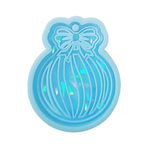 Thumbnail: HOLOGRAPHIC CHRISTMAS BALL ORNAMENT RESIN MOLD (MULTIPLE STYLES)