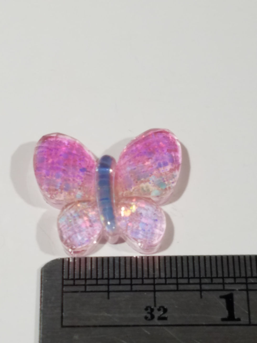 Thumbnail: 3D CRYSTAL-LOOK BUTTERFLY ACRYLIC FLAT BACK RESIN (MULTIPLE COLORS)