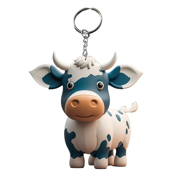 Thumbnail: ACRYLIC COW KEYCHAIN (MULTIPLE STYLES)