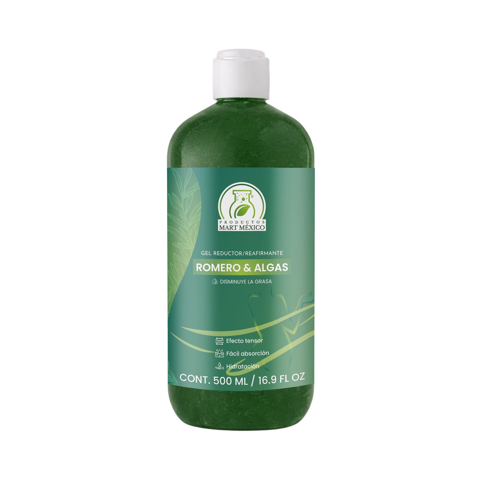 Gel Reductor Con Extracto De Romero & Algas Marinas