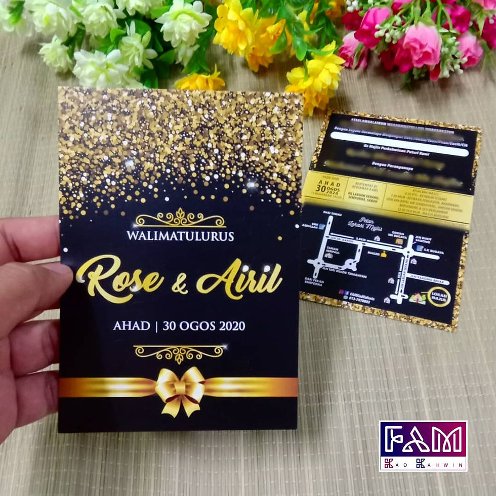 Thumbnail: Kad Kahwin A6 (Digital Print)