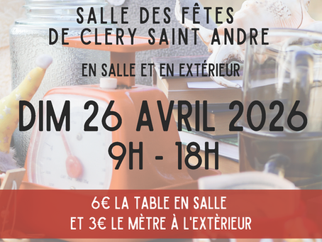 Vide Grenier - Dimanche 26 avril 2026 - 9h-18h - Espace Loire