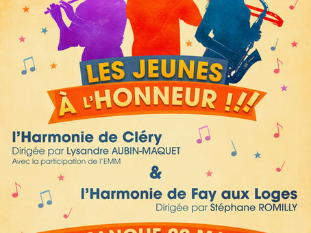 Harmonie de Cléry - Concert de Printemps - Dimanche 22 mars 2026 - 16h - Espace Loire