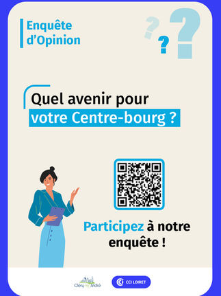 Enquête d'opinion - Quel avenir pour votre Centre-bourg ? Donnez votre avis avant le 22 octobre 2026