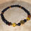 Miniature : Bracelet Cielo Protector – Obsidienne, Blue Sandstone, Ambre & San Benito