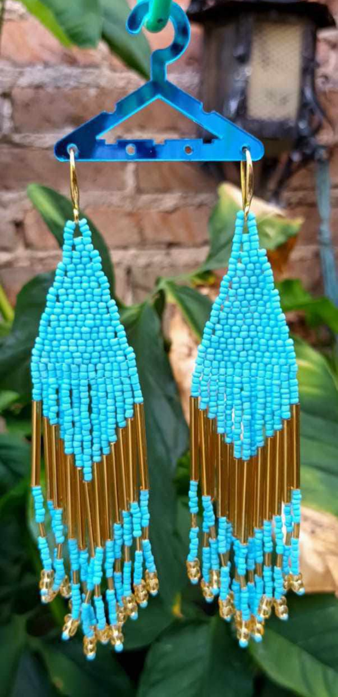 Boucles "Azul Dorado"